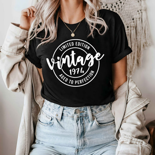 50th Birthday Shirt | Limited Edition | 50th Vintage Tee Shirt - BookahShirts