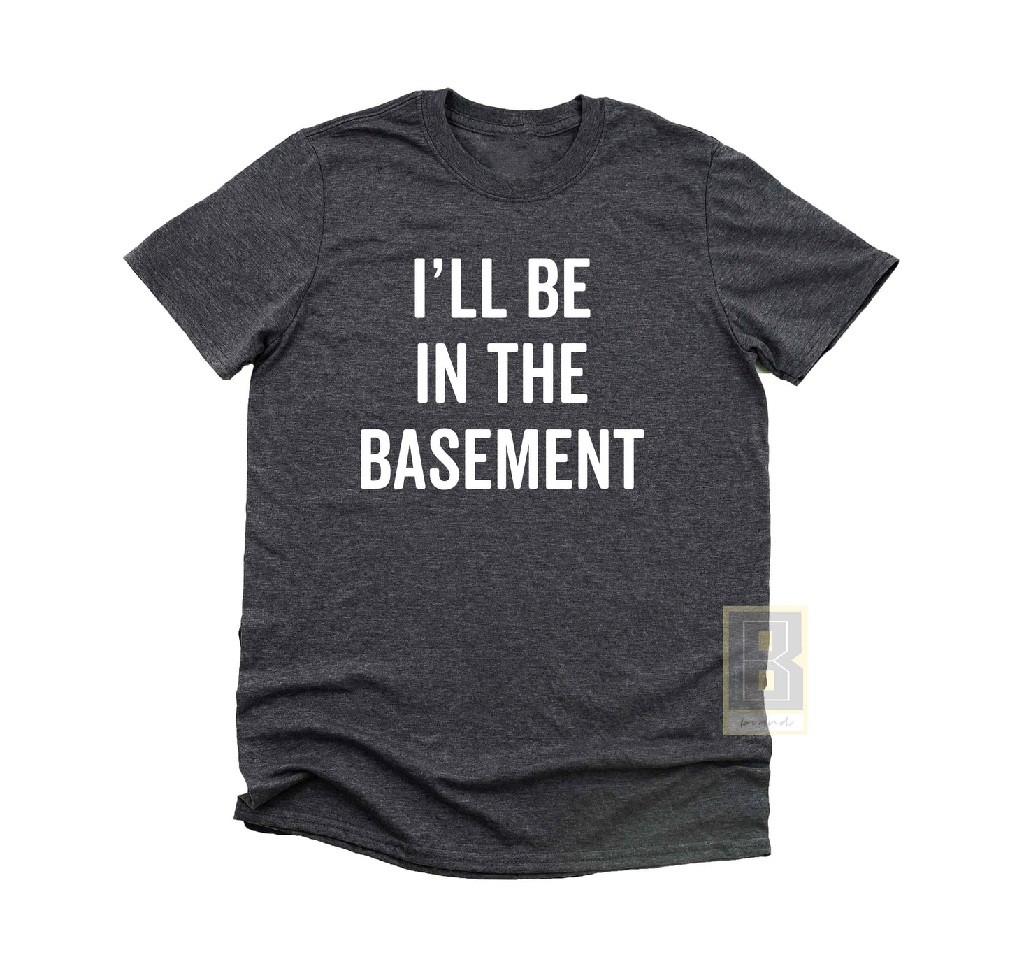 Papa Shirt I'll Be in the basement Grey