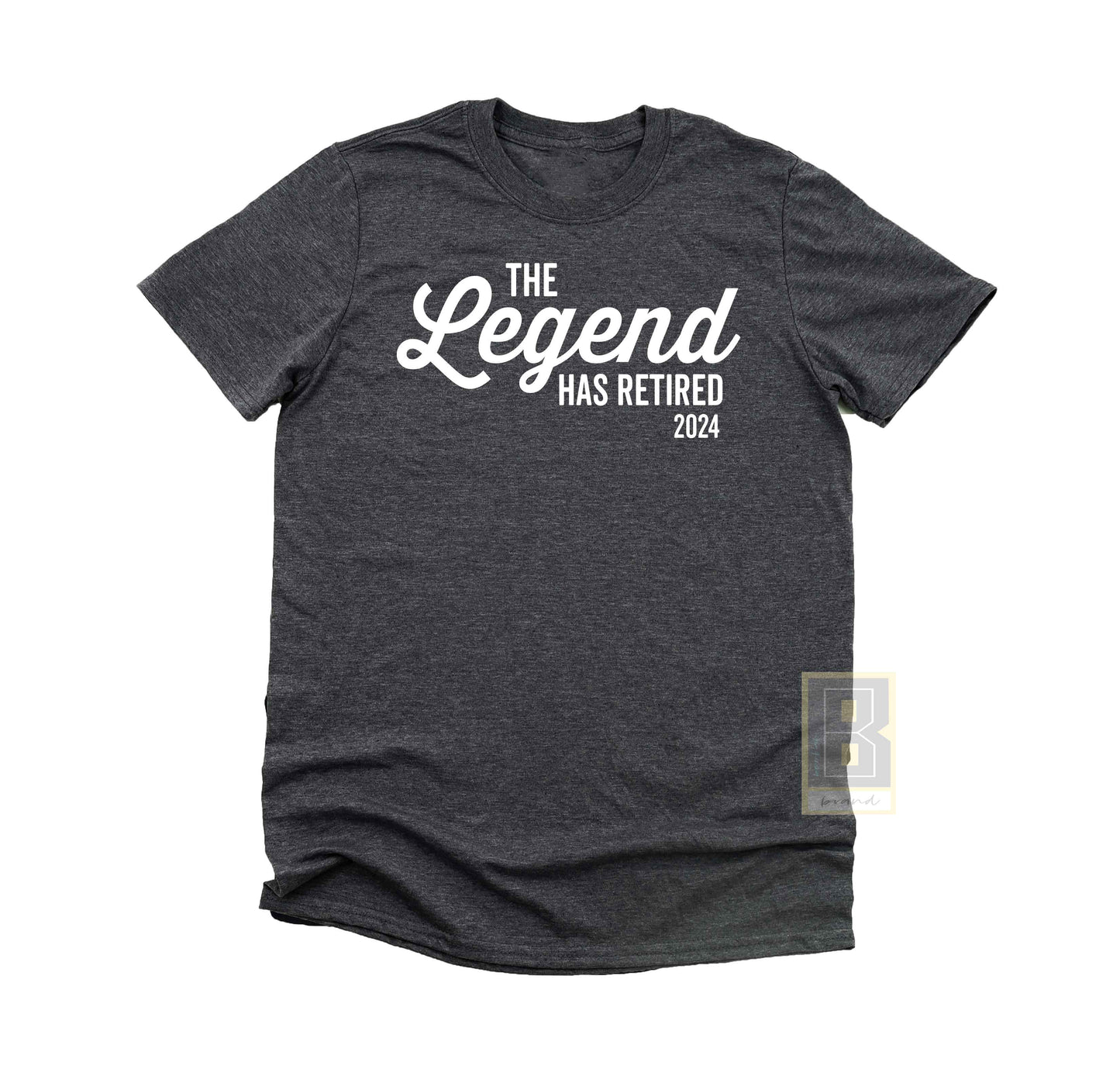 the legend has retired shirt gift grey