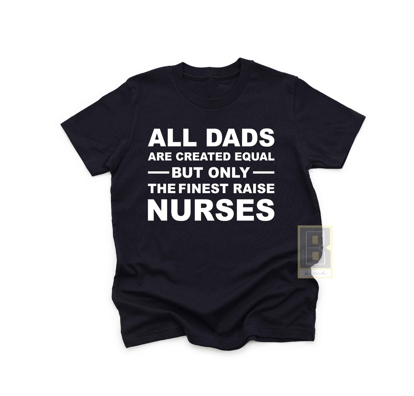 Fathers Day Shirt Nurses Black