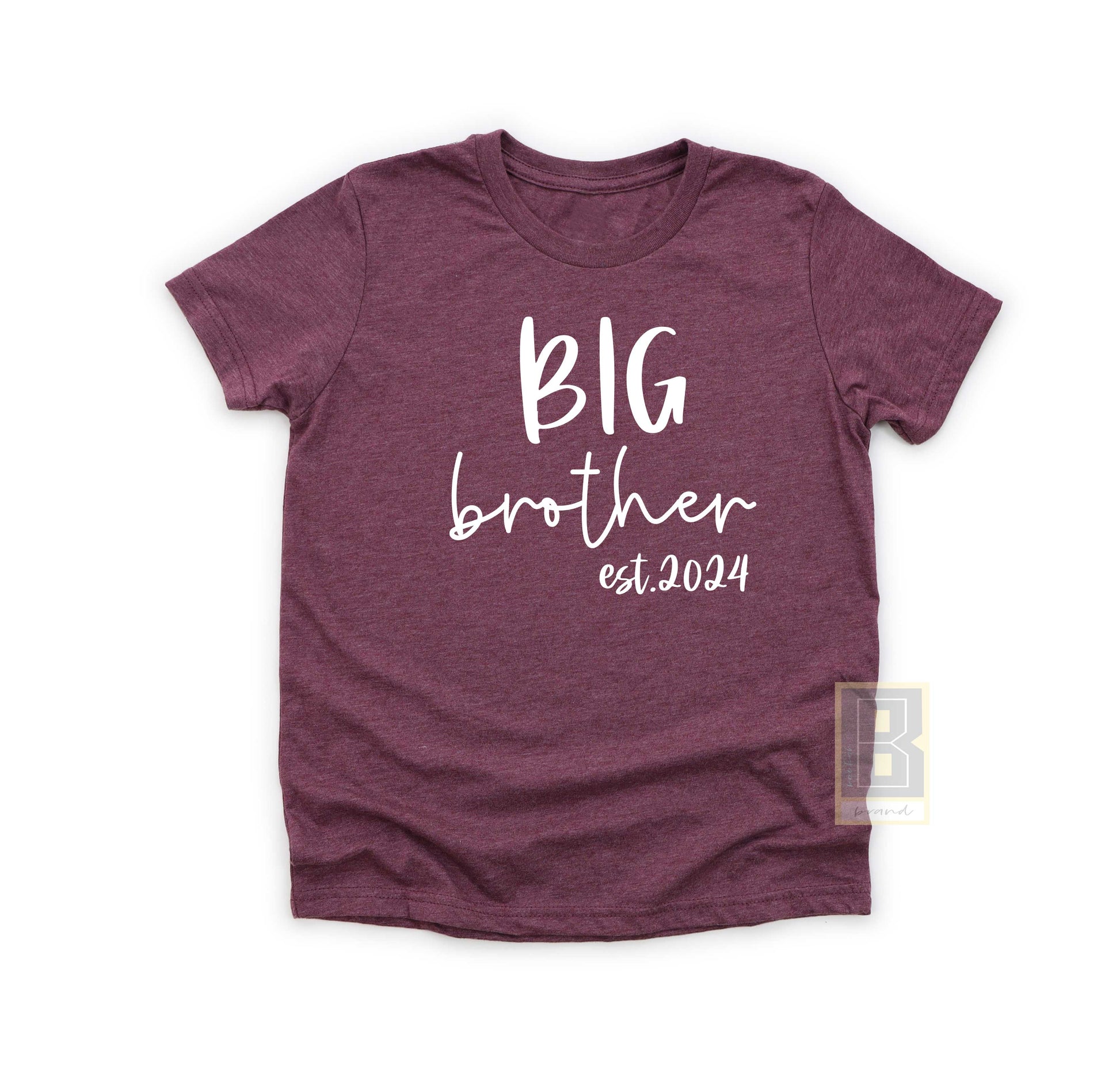 New big brother shirt burgundy red