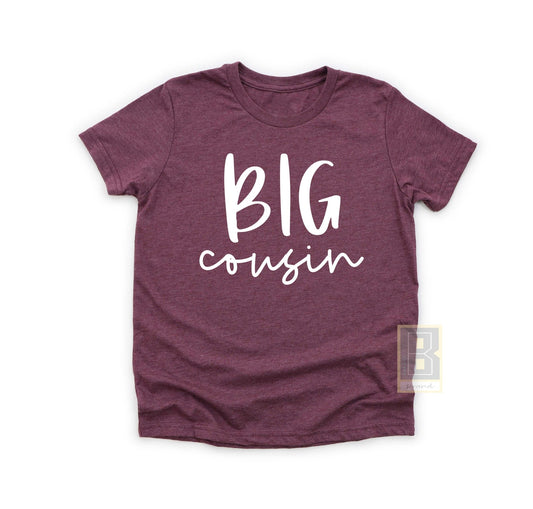 Big Cousin Shirt - New Cousin Gift Toddler Tees - BookahShirts