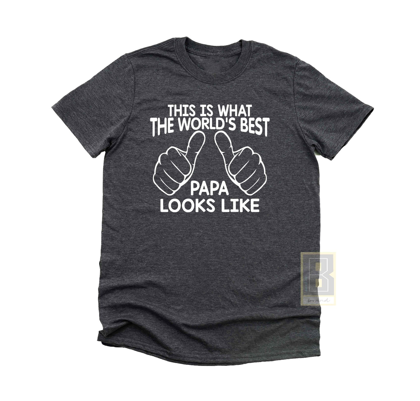 Papa Shirt - World's Best Papa Gift for Father's Day - BookahShirts