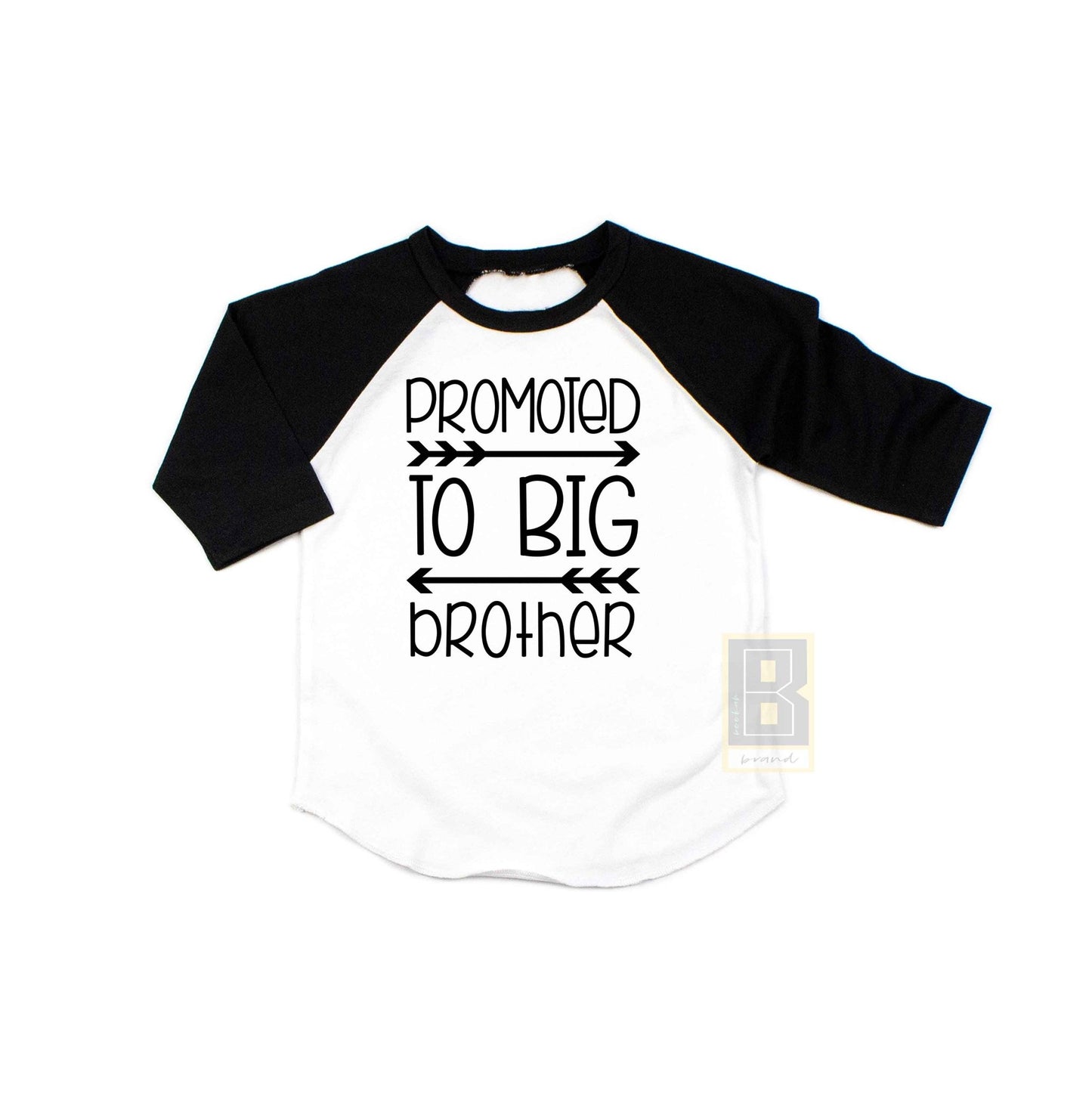 Promoted To Big Brother Raglan Baseball style shirt - BookahShirts