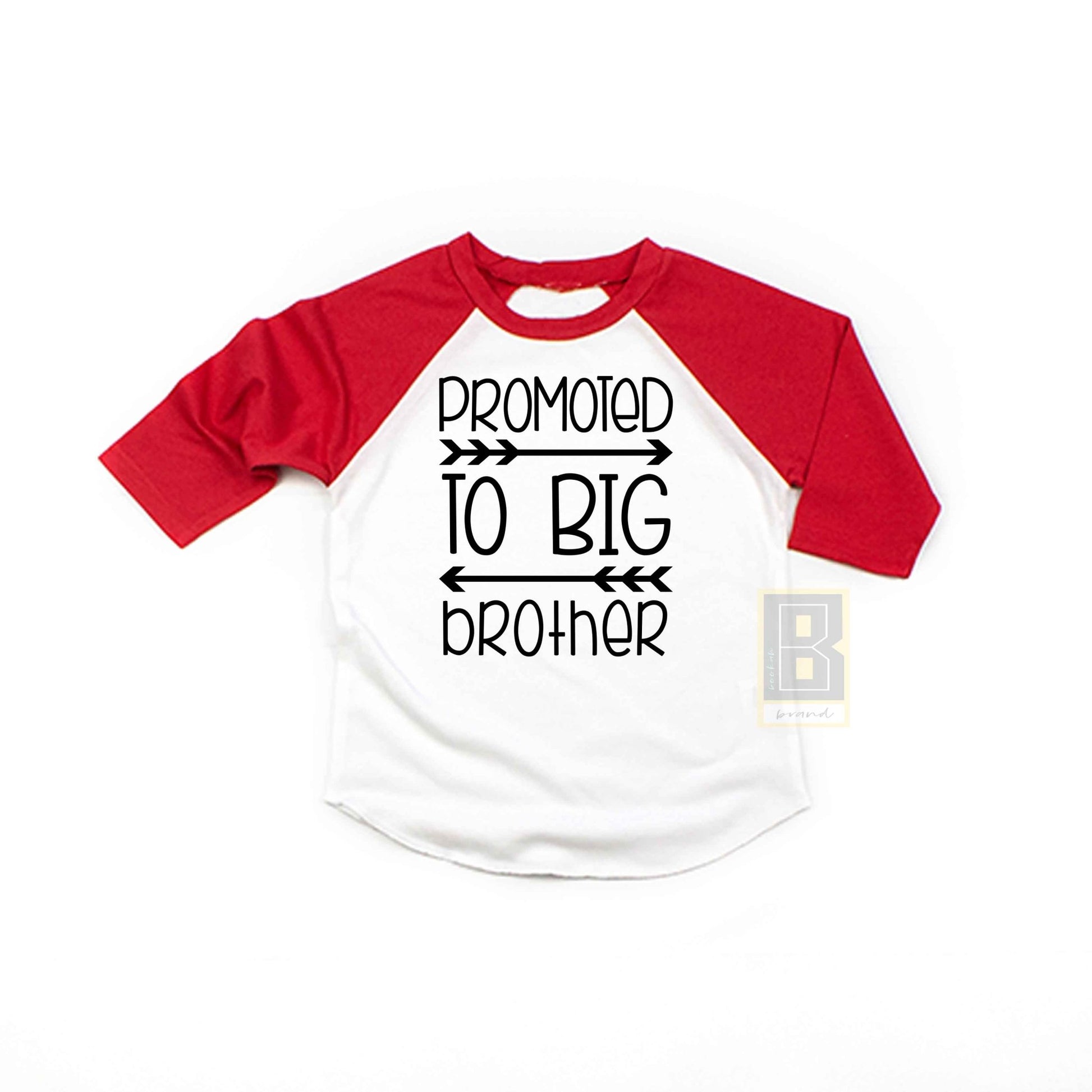 Promoted To Big Brother Raglan Baseball style shirt - BookahShirts