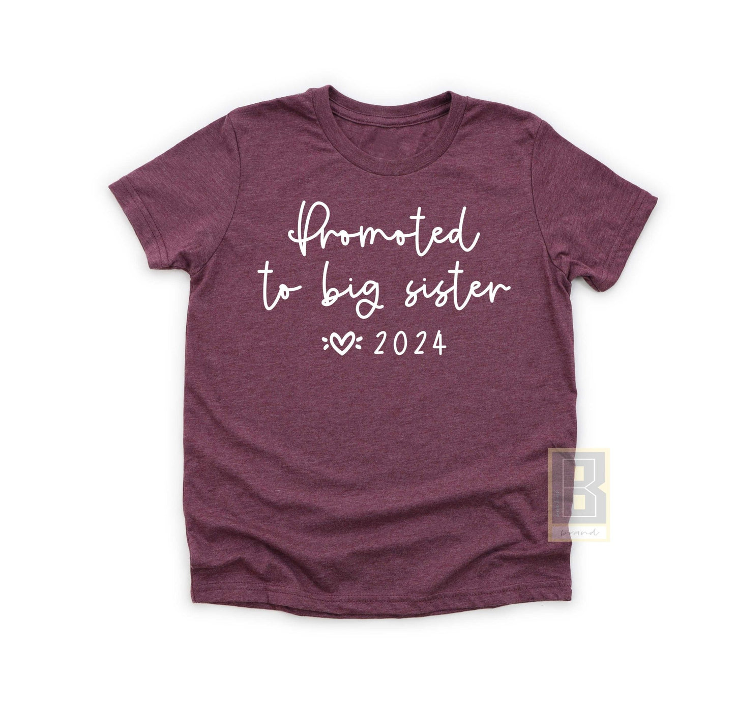 Promoted To Big Sister with Heart 2024 - BookahShirts